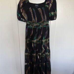 Chaus Women's Black and Green Dress